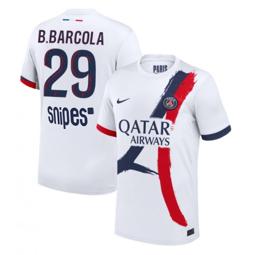 Paris Saint-Germain Bradley Barcola #29 Venkovní Dres 2025-26 Krátkým Rukávem Paris Saint-Germain Bradley Barcola #29 Venkovní Dres 2025-26 Krátkým Rukávem