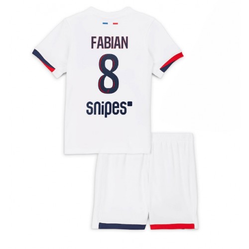 Paris Saint-Germain Fabian Ruiz #8 Venkovní dres komplet pro Děti 2025-26 Krátkým Rukávem (+ Krátké kalhoty) Paris Saint-Germain Fabian Ruiz #8 Venkovní dres komplet pro Děti 2025-26 Krátkým Rukávem (+ Krátké kalhoty)
