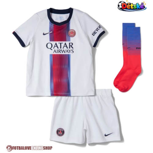 Paris Saint-Germain Ferran Torres #9 Venkovní dres komplet pro Děti 2026-27 Krátkým Rukávem (+ Krátké kalhoty)