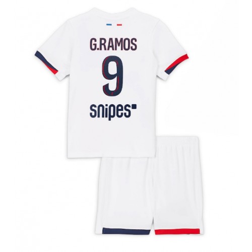 Paris Saint-Germain Goncalo Ramos #9 Venkovní dres komplet pro Děti 2025-26 Krátkým Rukávem (+ Krátké kalhoty) Paris Saint-Germain Goncalo Ramos #9 Venkovní dres komplet pro Děti 2025-26 Krátkým Rukávem (+ Krátké kalhoty)
