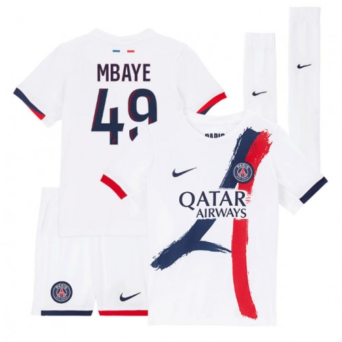 Paris Saint-Germain Ibrahim Mbaye #49 Venkovní dres komplet pro Děti 2025-26 Krátkým Rukávem (+ Krátké kalhoty) Paris Saint-Germain Ibrahim Mbaye #49 Venkovní dres komplet pro Děti 2025-26 Krátkým Rukávem (+ Krátké kalhoty)