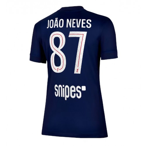Paris Saint-Germain Joao Neves #87 Domácí Dres pro Dámy 2025-26 Krátkým Rukávem Paris Saint-Germain Joao Neves #87 Domácí Dres pro Dámy 2025-26 Krátkým Rukávem