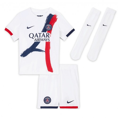 Paris Saint-Germain Khvicha Kvaratskhelia #7 Venkovní dres komplet pro Děti 2025-26 Krátkým Rukávem (+ Krátké kalhoty) Paris Saint-Germain Khvicha Kvaratskhelia #7 Venkovní dres komplet pro Děti 2025-26 Krátkým Rukávem (+ Krátké kalhoty)
