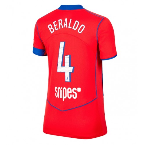 Paris Saint-Germain Lucas Beraldo #4 Alternativní Dres pro Dámy 2025-26 Krátkým Rukávem Paris Saint-Germain Lucas Beraldo #4 Alternativní Dres pro Dámy 2025-26 Krátkým Rukávem