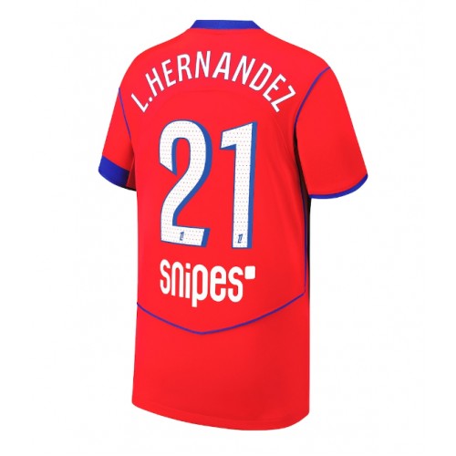 Paris Saint-Germain Lucas Hernandez #21 Alternativní Dres 2025-26 Krátkým Rukávem Paris Saint-Germain Lucas Hernandez #21 Alternativní Dres 2025-26 Krátkým Rukávem