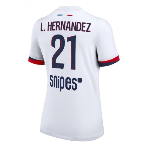 Paris Saint-Germain Lucas Hernandez #21 Venkovní Dres pro Dámy 2025-26 Krátkým Rukávem Paris Saint-Germain Lucas Hernandez #21 Venkovní Dres pro Dámy 2025-26 Krátkým Rukávem