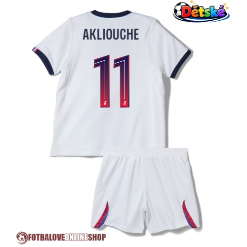 Paris Saint-Germain Maghnes Akliouche #11 Venkovní dres komplet pro Děti 2026-27 Krátkým Rukávem (+ Krátké kalhoty)