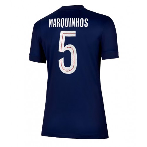 Paris Saint-Germain Marquinhos #5 Domácí Dres pro Dámy 2025-26 Krátkým Rukávem Paris Saint-Germain Marquinhos #5 Domácí Dres pro Dámy 2025-26 Krátkým Rukávem