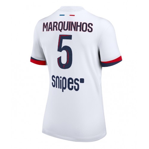 Paris Saint-Germain Marquinhos #5 Venkovní Dres pro Dámy 2025-26 Krátkým Rukávem Paris Saint-Germain Marquinhos #5 Venkovní Dres pro Dámy 2025-26 Krátkým Rukávem