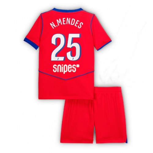 Paris Saint-Germain Nuno Mendes #25 Alternativní dres komplet pro Děti 2025-26 Krátkým Rukávem (+ Krátké kalhoty) Paris Saint-Germain Nuno Mendes #25 Alternativní dres komplet pro Děti 2025-26 Krátkým Rukávem (+ Krátké kalhoty)