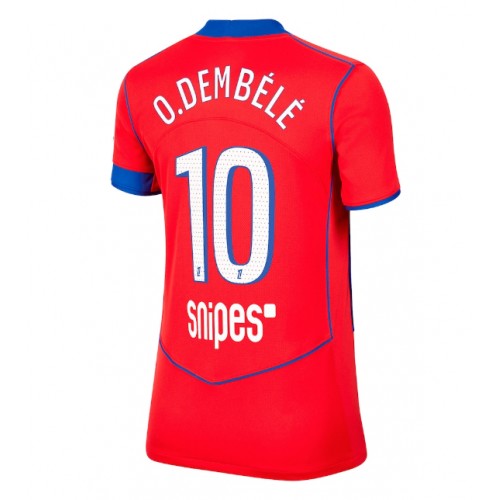 Paris Saint-Germain Ousmane Dembele #10 Alternativní Dres pro Dámy 2025-26 Krátkým Rukávem Paris Saint-Germain Ousmane Dembele #10 Alternativní Dres pro Dámy 2025-26 Krátkým Rukávem