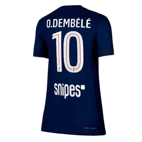 Paris Saint-Germain Ousmane Dembele #10 Domácí Dres pro Dámy 2025-26 Krátkým Rukávem Paris Saint-Germain Ousmane Dembele #10 Domácí Dres pro Dámy 2025-26 Krátkým Rukávem