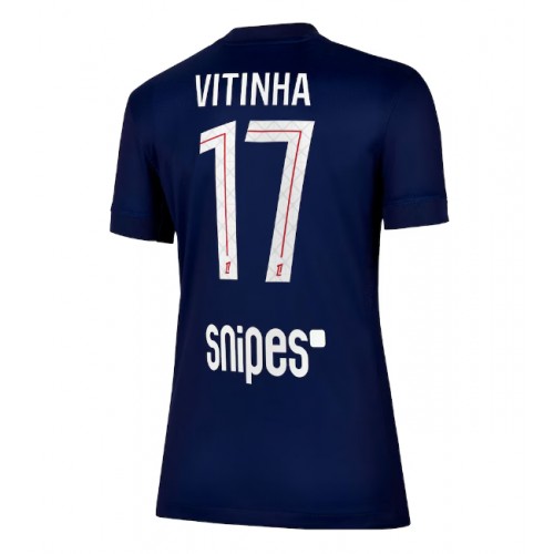Paris Saint-Germain Vitinha #17 Domácí Dres pro Dámy 2025-26 Krátkým Rukávem Paris Saint-Germain Vitinha #17 Domácí Dres pro Dámy 2025-26 Krátkým Rukávem