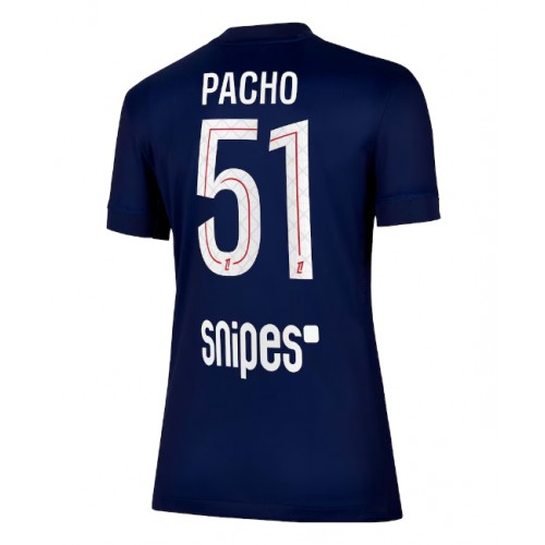 Paris Saint-Germain Willian Pacho #51 Domácí Dres pro Dámy 2025-26 Krátkým Rukávem Paris Saint-Germain Willian Pacho #51 Domácí Dres pro Dámy 2025-26 Krátkým Rukávem
