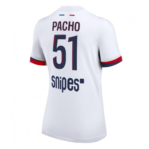 Paris Saint-Germain Willian Pacho #51 Venkovní Dres pro Dámy 2025-26 Krátkým Rukávem Paris Saint-Germain Willian Pacho #51 Venkovní Dres pro Dámy 2025-26 Krátkým Rukávem