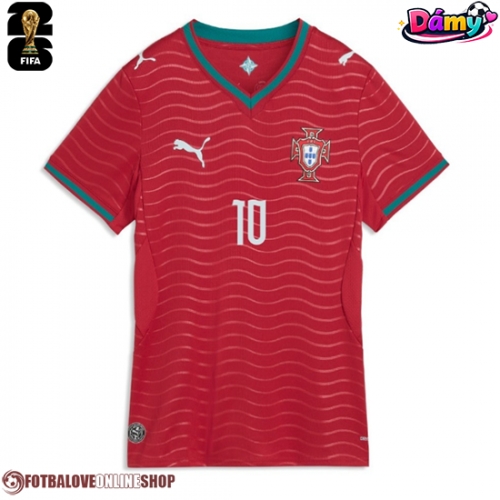 Portugalsko Bernardo Silva #10 Domácí Dres pro Dámy MS 2026 Krátkým Rukávem