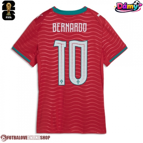 Portugalsko Bernardo Silva #10 Domácí Dres pro Dámy MS 2026 Krátkým Rukávem