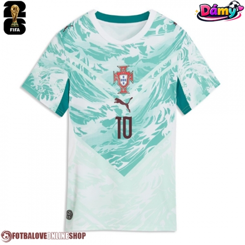 Portugalsko Bernardo Silva #10 Venkovní Dres pro Dámy MS 2026 Krátkým Rukávem