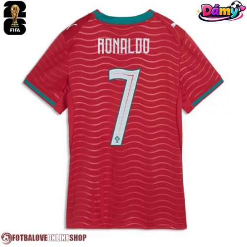 Portugalsko Cristiano Ronaldo #7 Domácí Dres pro Dámy MS 2026 Krátkým Rukávem