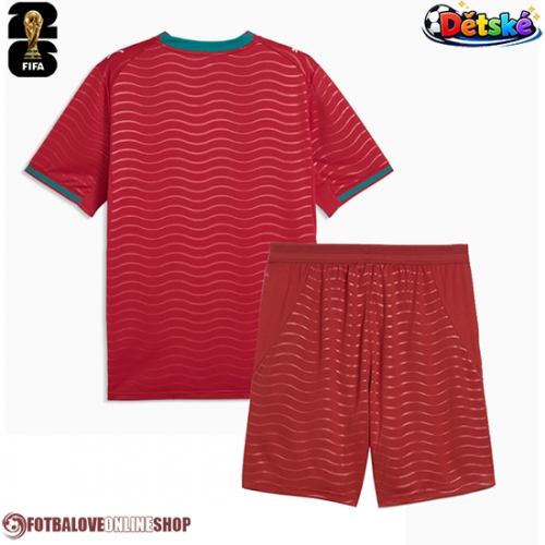 Portugalsko Domácí dres komplet pro Děti MS 2026 Krátkým Rukávem (+ Krátké kalhoty)