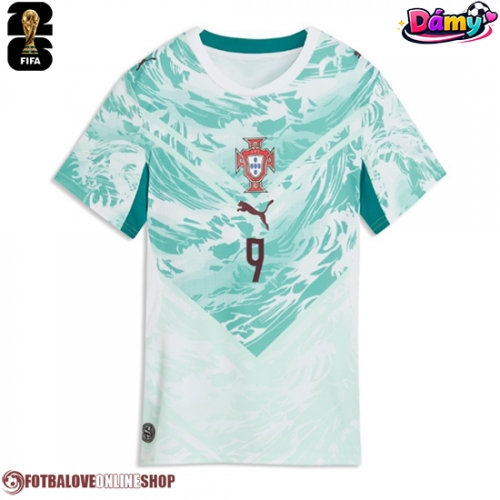 Portugalsko Goncalo Ramos #9 Venkovní Dres pro Dámy MS 2026 Krátkým Rukávem