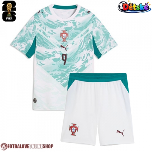 Portugalsko Goncalo Ramos #9 Venkovní dres komplet pro Děti MS 2026 Krátkým Rukávem (+ Krátké kalhoty)