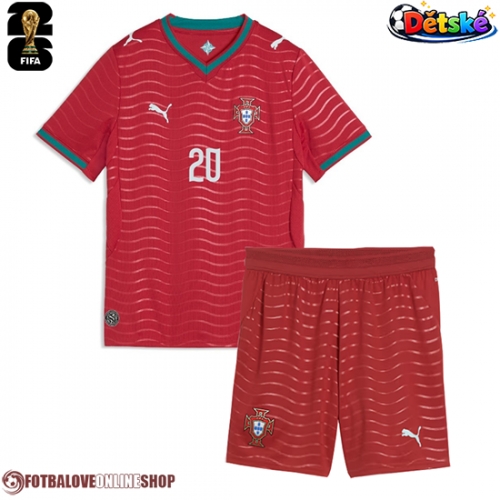 Portugalsko Joao Cancelo #20 Domácí dres komplet pro Děti MS 2026 Krátkým Rukávem (+ Krátké kalhoty)