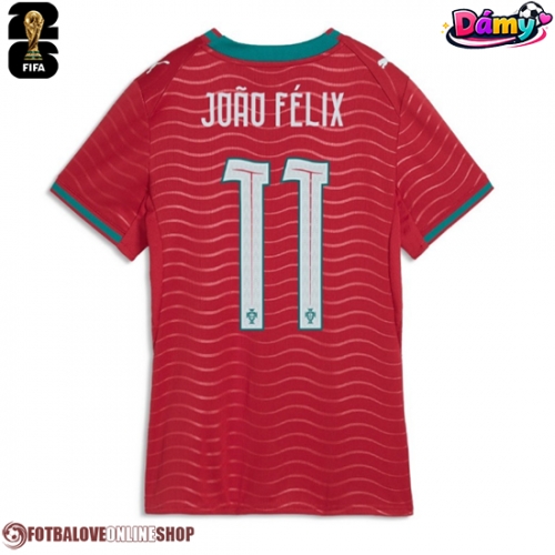 Portugalsko Joao Felix #11 Domácí Dres pro Dámy MS 2026 Krátkým Rukávem