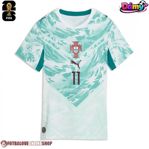 Portugalsko Joao Felix #11 Venkovní Dres pro Dámy MS 2026 Krátkým Rukávem