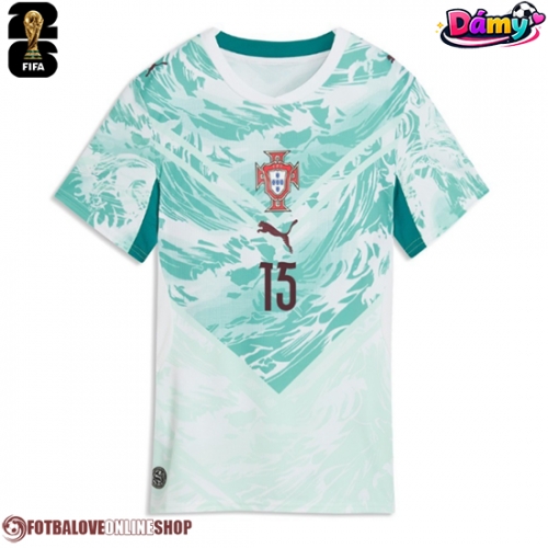 Portugalsko Joao Neves #15 Venkovní Dres pro Dámy MS 2026 Krátkým Rukávem