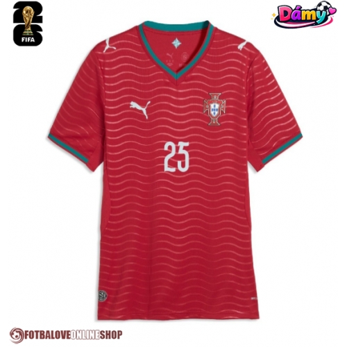 Portugalsko Nuno Mendes #25 Domácí Dres pro Dámy MS 2026 Krátkým Rukávem