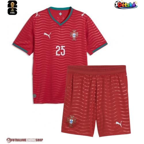 Portugalsko Nuno Mendes #25 Domácí dres komplet pro Děti MS 2026 Krátkým Rukávem (+ Krátké kalhoty)