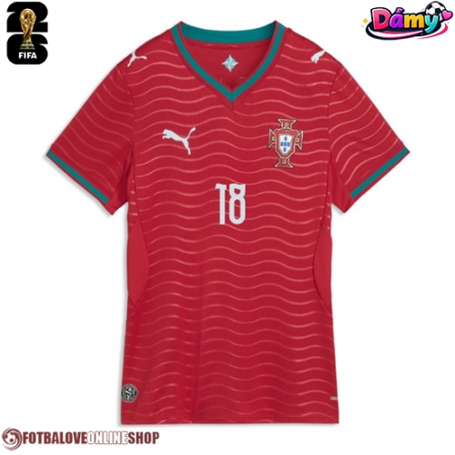 Portugalsko Pedro Neto #18 Domácí Dres pro Dámy MS 2026 Krátkým Rukávem