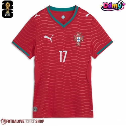 Portugalsko Rafael Leao #17 Domácí Dres pro Dámy MS 2026 Krátkým Rukávem
