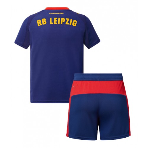 RB Leipzig Venkovní dres komplet pro Děti 2025-26 Krátkým Rukávem (+ Krátké kalhoty)