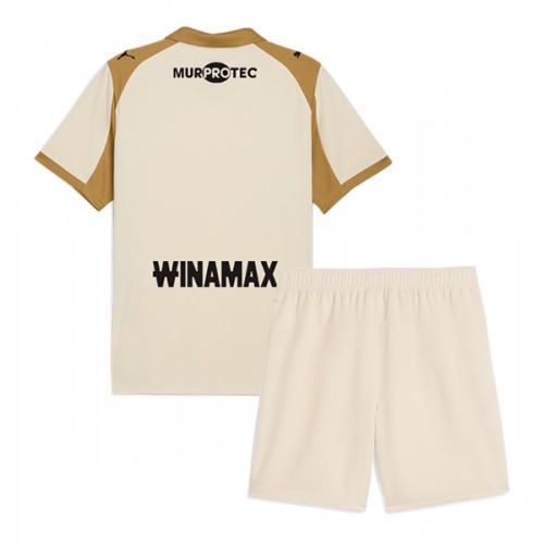 RC Lens Alternativní dres komplet pro Děti 2025-26 Krátkým Rukávem (+ Krátké kalhoty)