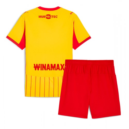 RC Lens Domácí dres komplet pro Děti 2025-26 Krátkým Rukávem (+ Krátké kalhoty)