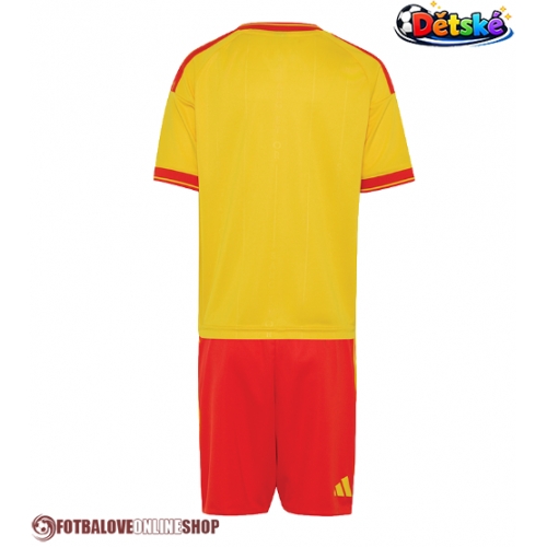 RC Lens Domácí dres komplet pro Děti 2026-27 Krátkým Rukávem (+ Krátké kalhoty)