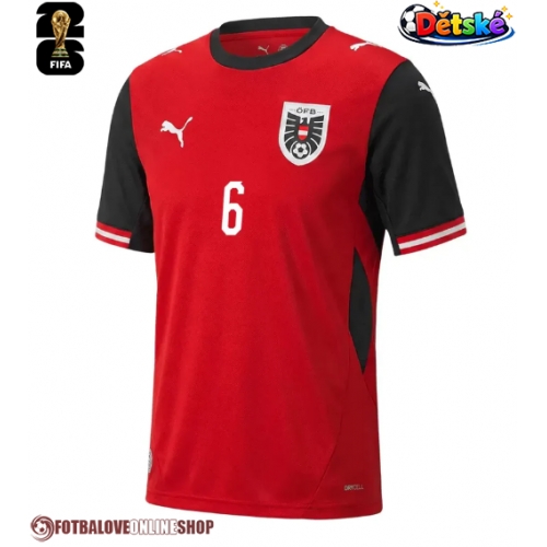 Rakousko Nicolas Seiwald #6 Domácí dres komplet pro Děti MS 2026 Krátkým Rukávem (+ Krátké kalhoty)