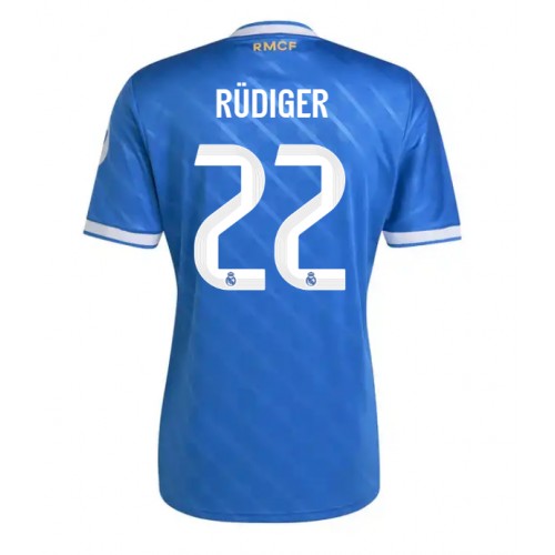 Real Madrid Antonio Rudiger #22 Alternativní Dres 2025-26 Krátkým Rukávem Real Madrid Antonio Rudiger #22 Alternativní Dres 2025-26 Krátkým Rukávem