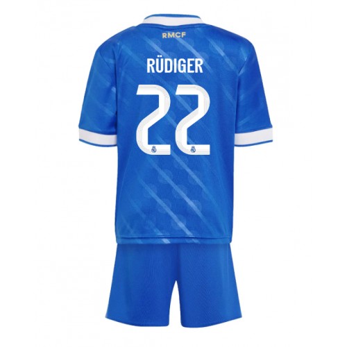 Real Madrid Antonio Rudiger #22 Alternativní dres komplet pro Děti 2025-26 Krátkým Rukávem (+ Krátké kalhoty) Real Madrid Antonio Rudiger #22 Alternativní dres komplet pro Děti 2025-26 Krátkým Rukávem (+ Krátké kalhoty)