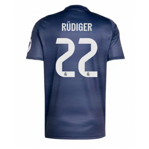 Real Madrid Antonio Rudiger #22 Venkovní Dres 2025-26 Krátkým Rukávem Real Madrid Antonio Rudiger #22 Venkovní Dres 2025-26 Krátkým Rukávem