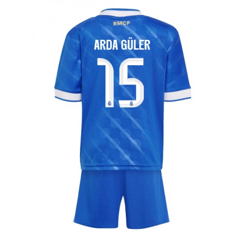 Real Madrid Arda Guler #15 Alternativní dres komplet pro Děti 2025-26 Krátkým Rukávem (+ Krátké kalhoty) Real Madrid Arda Guler #15 Alternativní dres komplet pro Děti 2025-26 Krátkým Rukávem (+ Krátké kalhoty)
