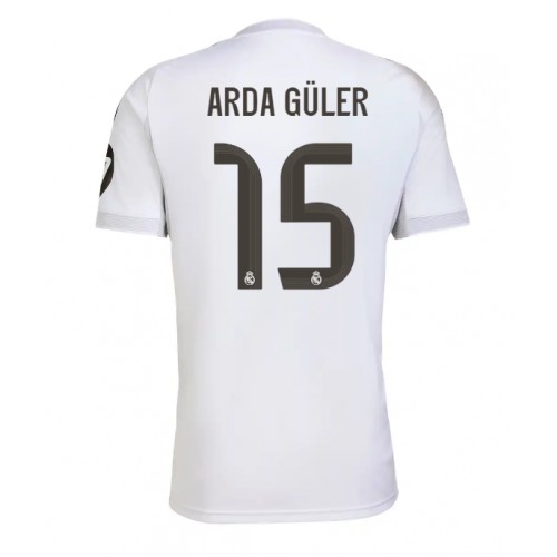 Real Madrid Arda Guler #15 Domácí Dres 2025-26 Krátkým Rukávem Real Madrid Arda Guler #15 Domácí Dres 2025-26 Krátkým Rukávem
