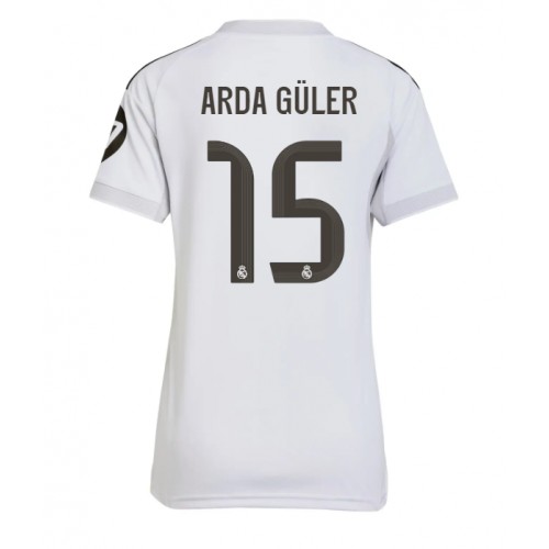 Real Madrid Arda Guler #15 Domácí Dres pro Dámy 2025-26 Krátkým Rukávem Real Madrid Arda Guler #15 Domácí Dres pro Dámy 2025-26 Krátkým Rukávem