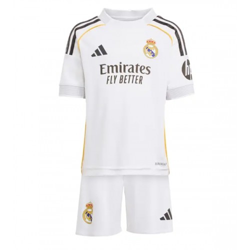 Real Madrid Arda Guler #15 Domácí dres komplet pro Děti 2025-26 Krátkým Rukávem (+ Krátké kalhoty)