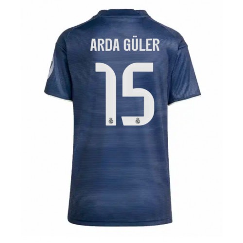 Real Madrid Arda Guler #15 Venkovní Dres pro Dámy 2025-26 Krátkým Rukávem Real Madrid Arda Guler #15 Venkovní Dres pro Dámy 2025-26 Krátkým Rukávem