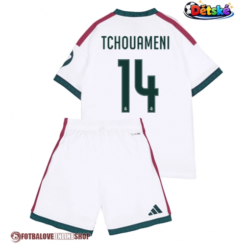 Real Madrid Aurelien Tchouameni #14 Domácí dres komplet pro Děti 2026-27 Krátkým Rukávem (+ Krátké kalhoty)