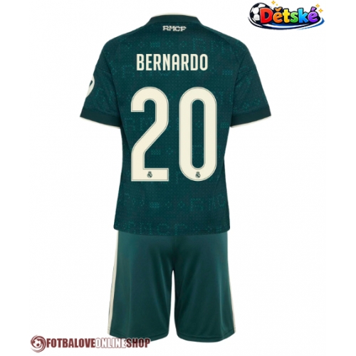 Real Madrid Bernardo Silva #20 Venkovní dres komplet pro Děti 2026-27 Krátkým Rukávem (+ Krátké kalhoty)
