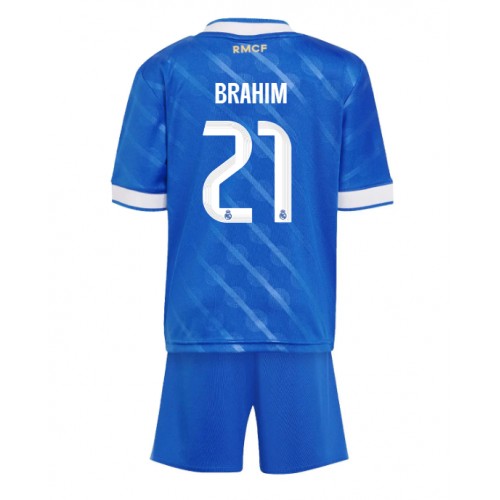 Real Madrid Brahim Diaz #21 Alternativní dres komplet pro Děti 2025-26 Krátkým Rukávem (+ Krátké kalhoty)